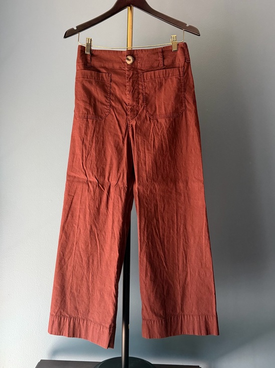 Anthropologie Pants - Anthropologie Burgundy High-Rise Wide-Leg Pants